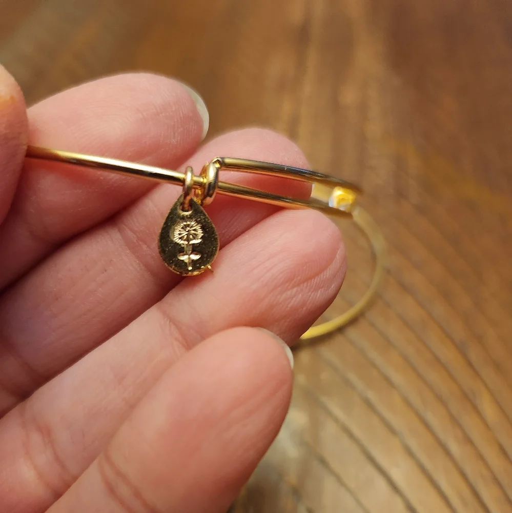 🎈2/$15 Alex and Ani bracelets- Plain Gold spacers - Picture 2 of 3